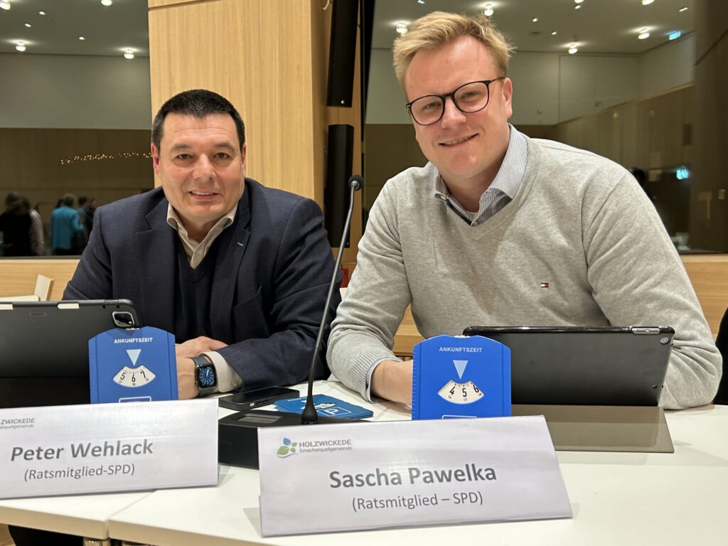 Die Ratsvertreter Peter Wehlack und Sascha Pawelka
